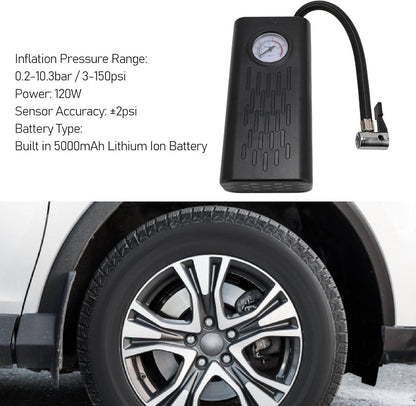 Portable Air Compressor Tire Inflator (Automatic, Battery Powered)