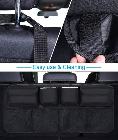 Car Back Seat Organizer with Multi-Pocket Storage (Pack of 1)